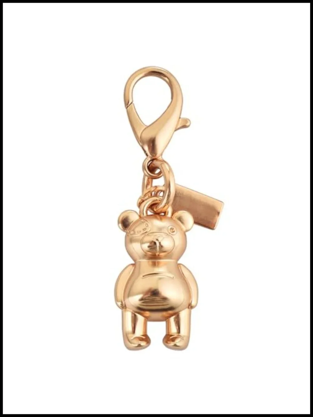 Gold Purse Chain Bag Charm Double Spring Clasp Shoulder Strap Extender Metal